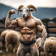 sheep bodybuilder