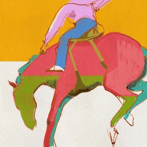 Riding up