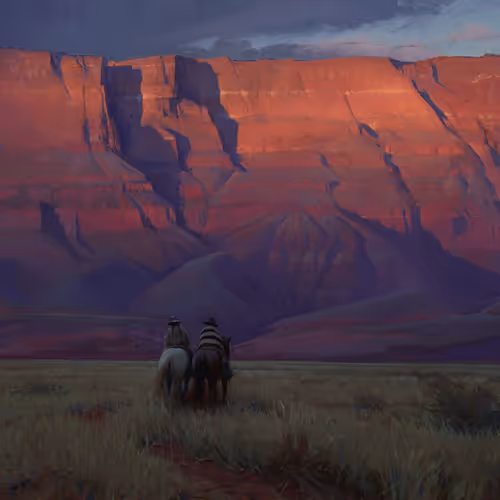 Riders Under Vermilion Cliffs