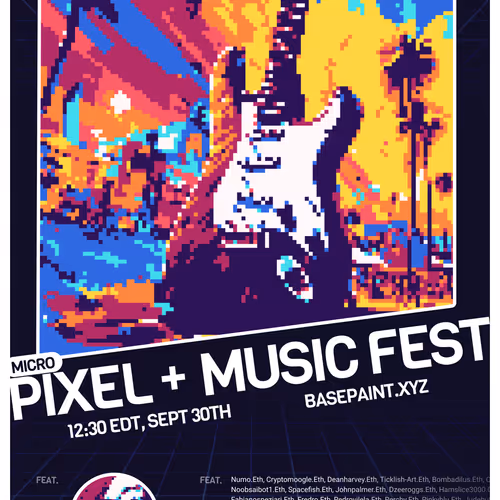 Pixel + Music Fest Poster