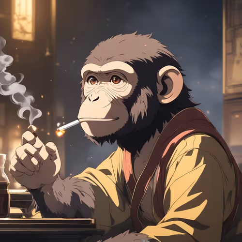 Smoking monk