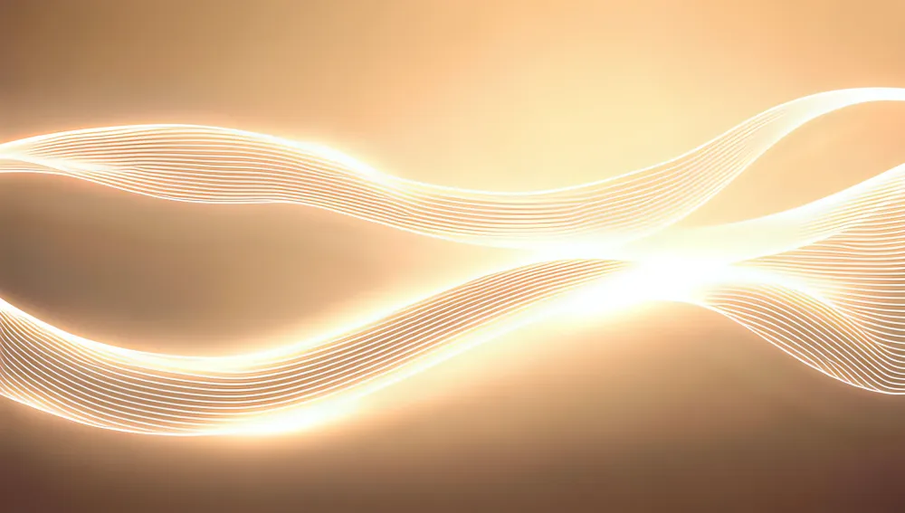 Fluid Motion Futuristic Background Bright Wave Design Shiny Waves