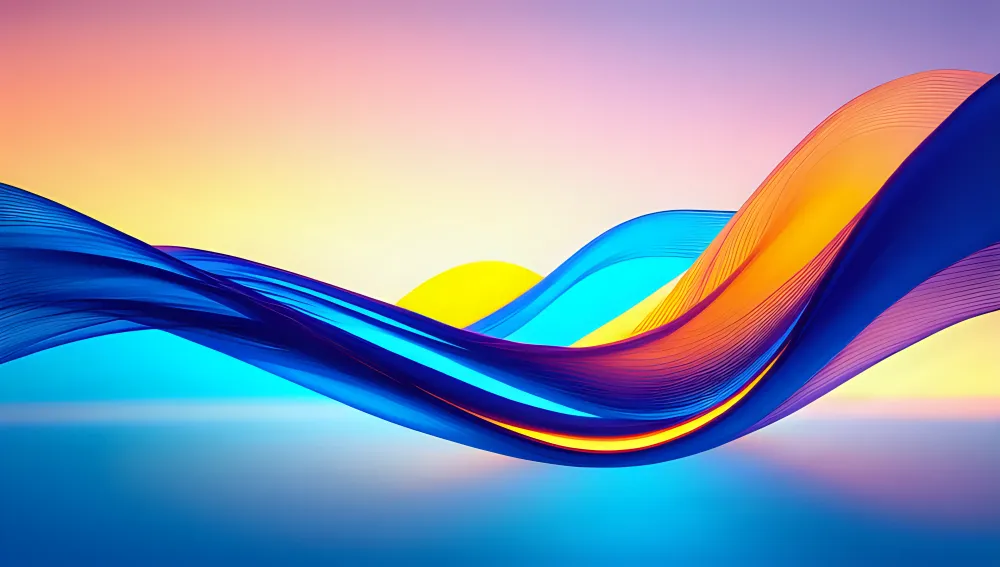 Glowing Lines Wavy Lines ...