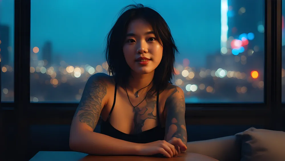 Makeup Woman Tattooed Wom...