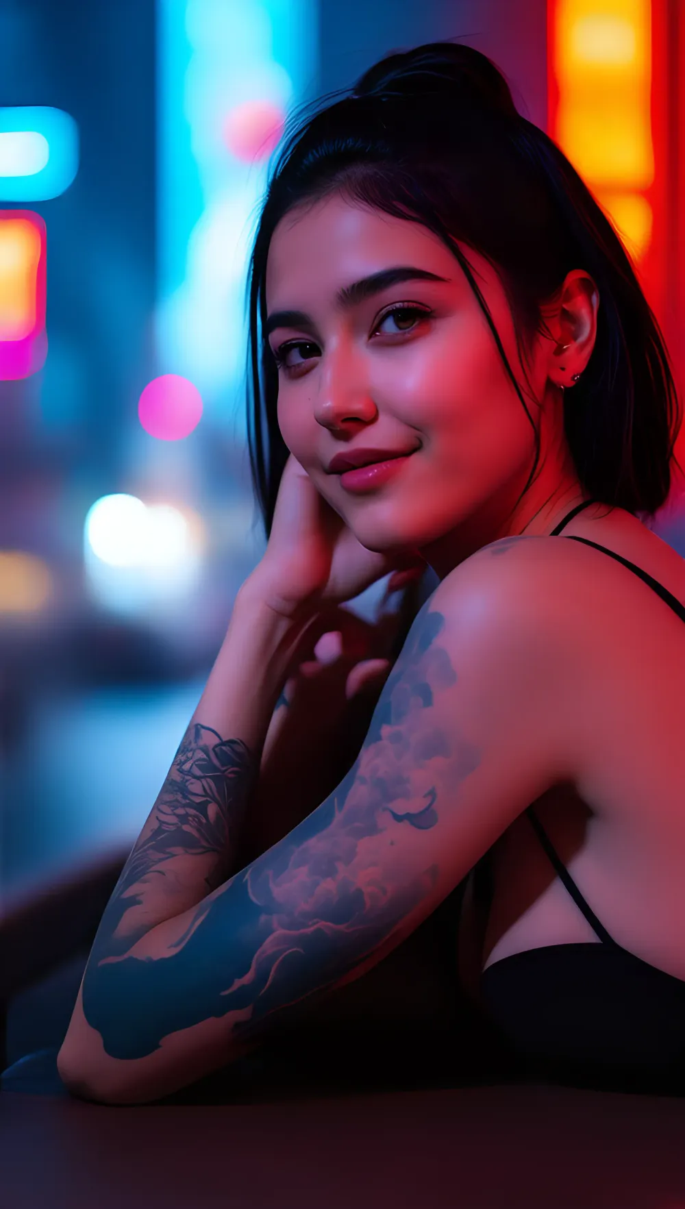 Chic Portrait Urban Woman