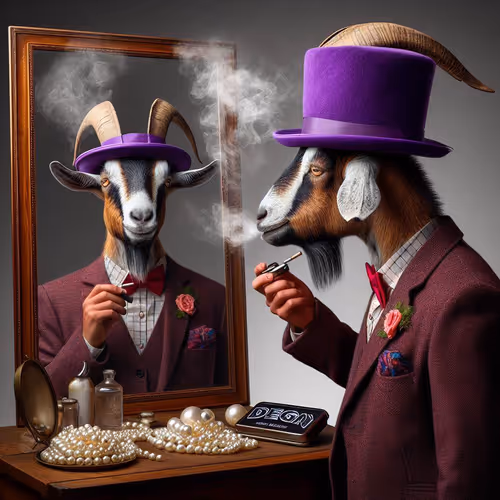 smoking goat