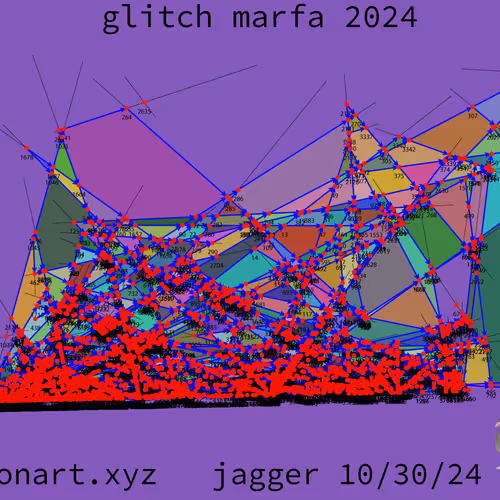Pigeon Art Glitch Marfa 2024