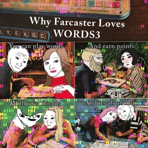 Words3 x Farcaster Tile Collectible