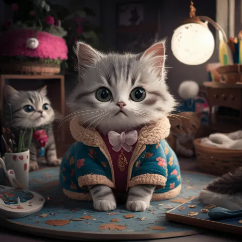 a very stylish cat