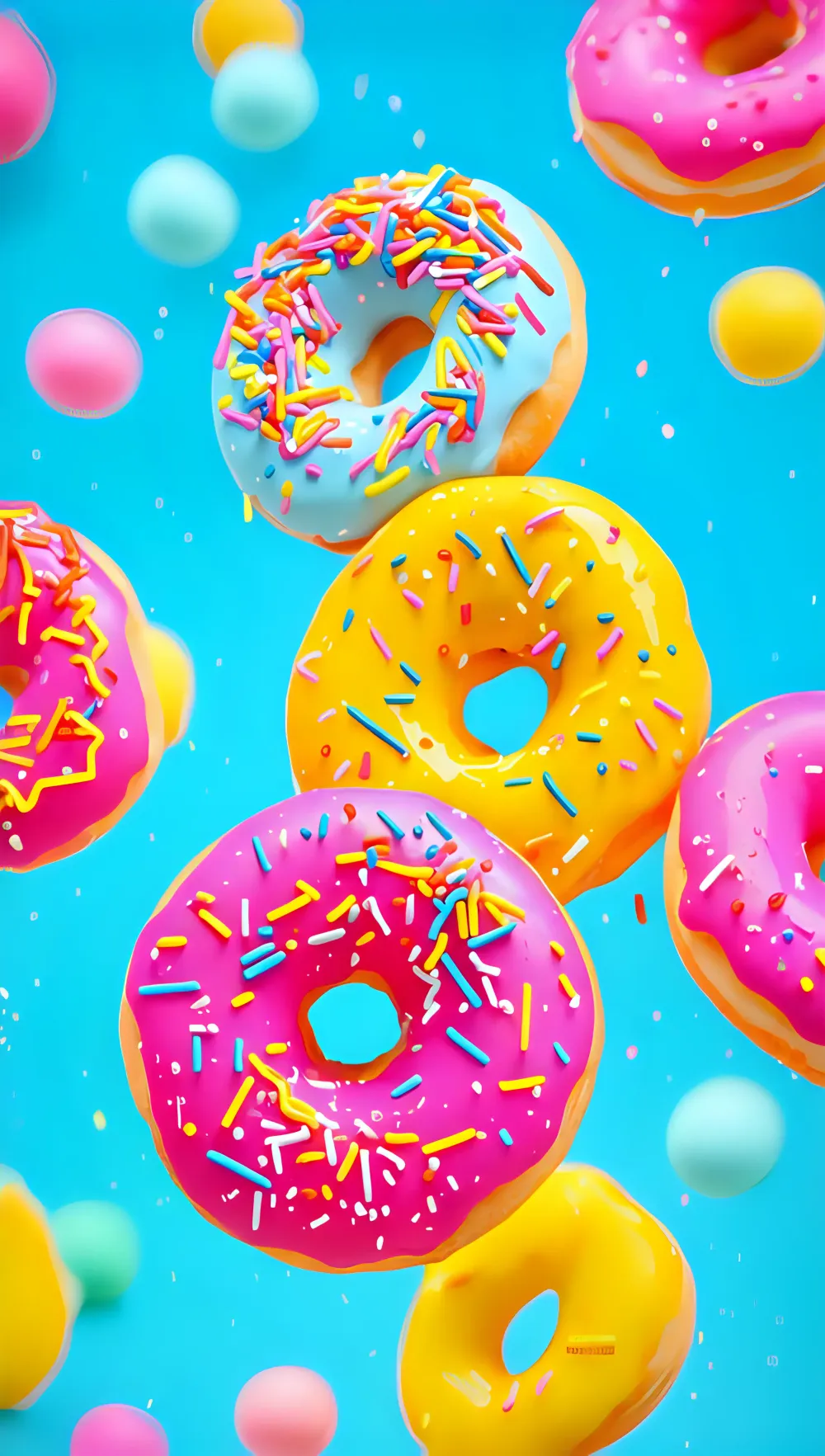 Pastry Vibrant Donut Drea...