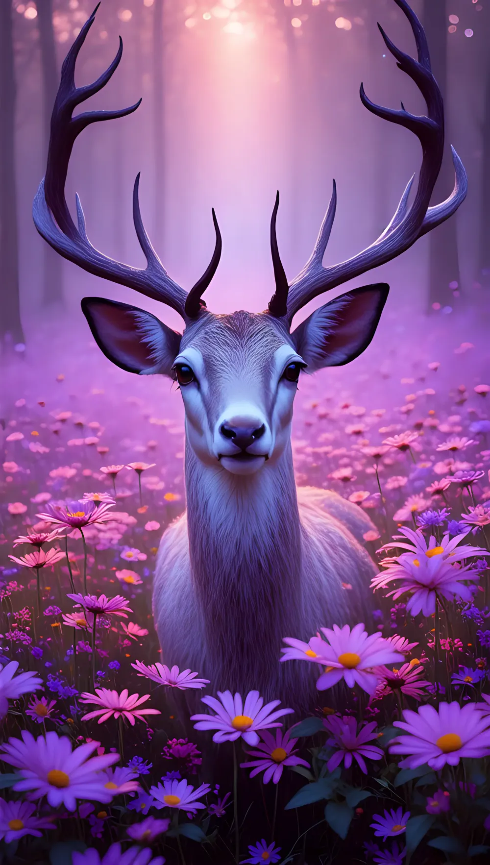 Deer Silhouette Deer Ethe...