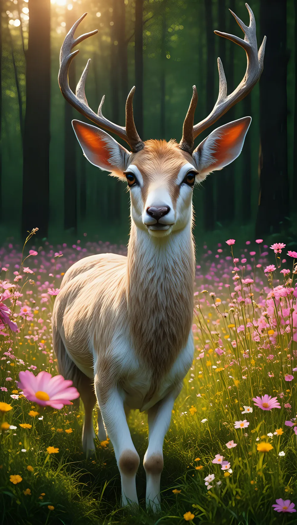 Deer Calm Deer Colorful