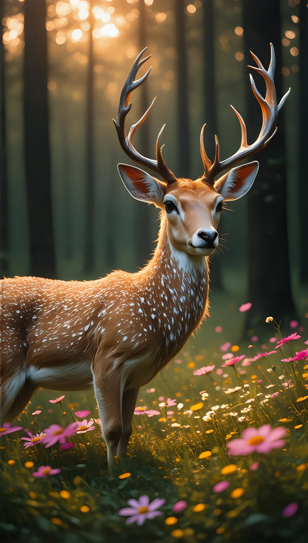 Deer Vibrant Deer Deer Cl...