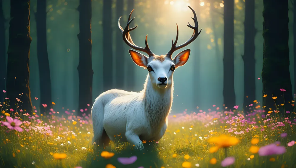 Deer Wildlife Deer Floral