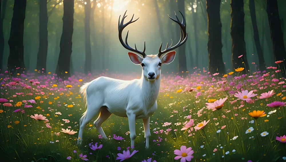 Deer Nature Deer Quiet De...