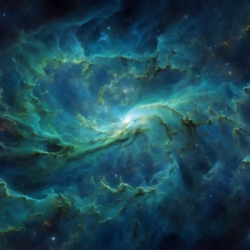 In the depths of space a mysterious nebula