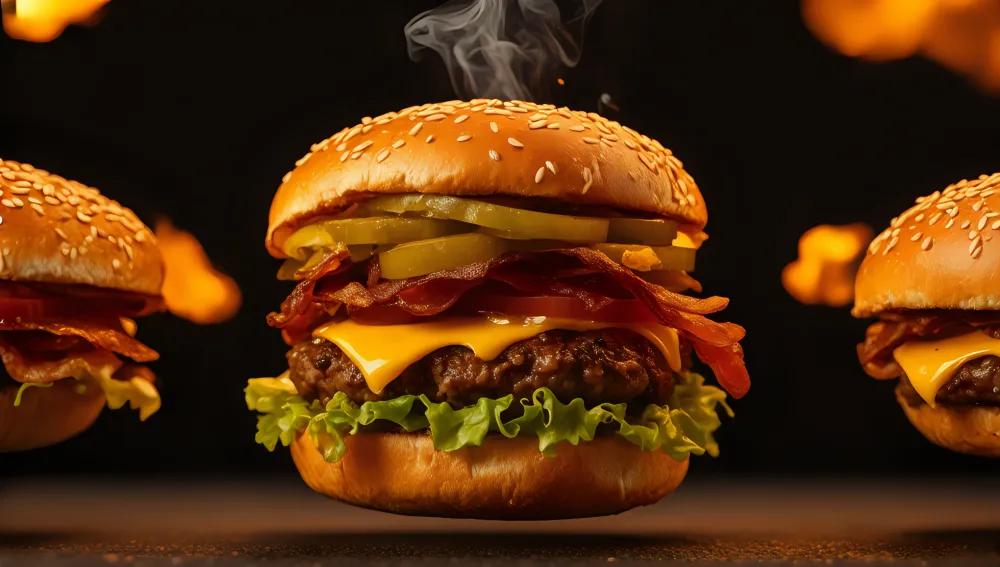 High Resolution Burger Me...