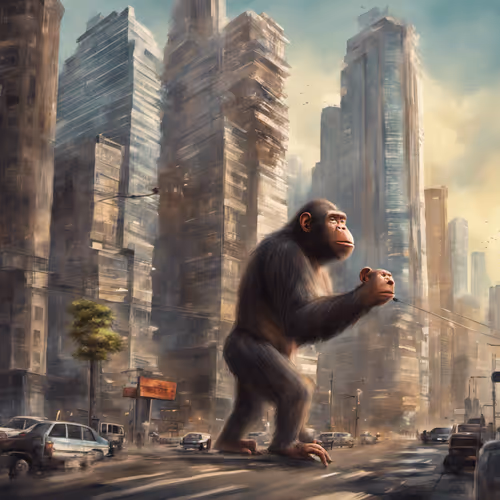 Cyber APE in Skyscrapers