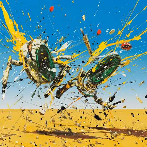 Fragmented Harmonies of Explosive Serenity in Polychromic Rhapsodies of Sunlit Stillness