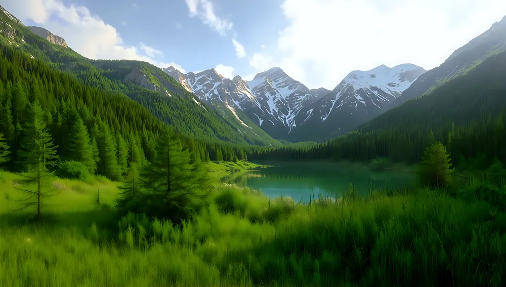 Tranquil Flow: River Thro...