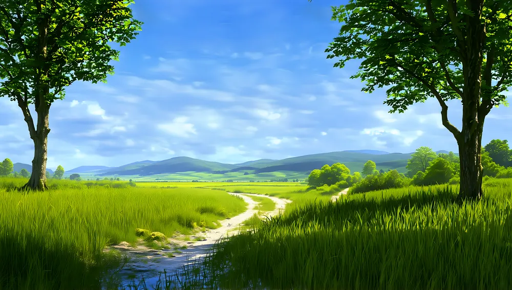 Blooming Serenity: A Spri...