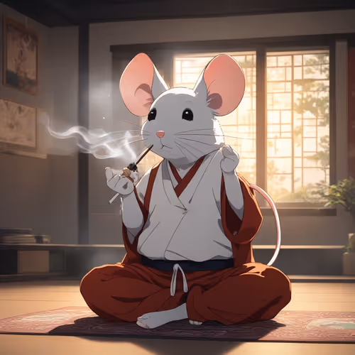 smoking mouse