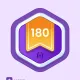 180 days streak badge