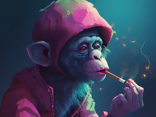 tired monkey