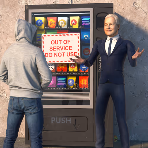 JAMIE DIMON CLOSING DOWN CRYPTO