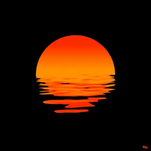 The sun sank