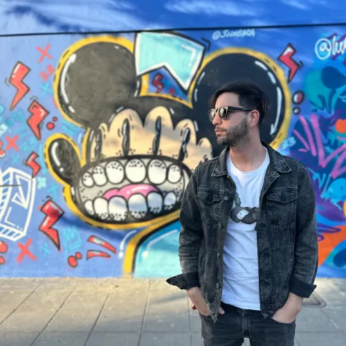 Smiling Rat Mural with Augmented Reality