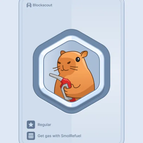 Blockscout SmolRefuel badge