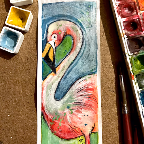 WIP: Happy flamingo