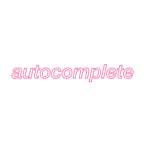 autocomplete