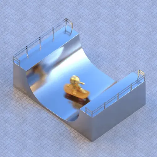 SneakHeads® happy halfpipe