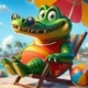 The Crocodile is Vibrant Summer