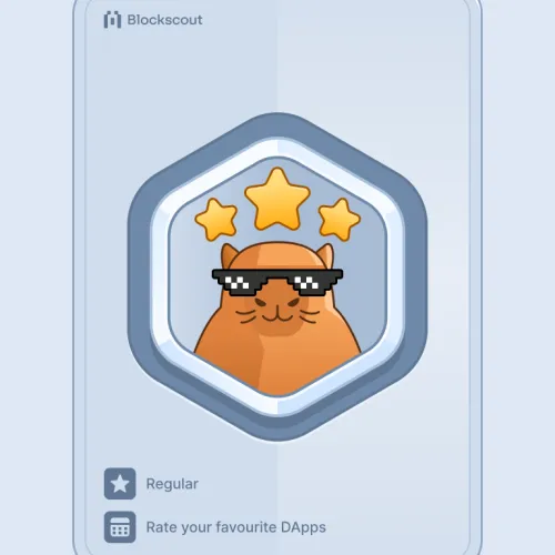Blockscout ratings badge