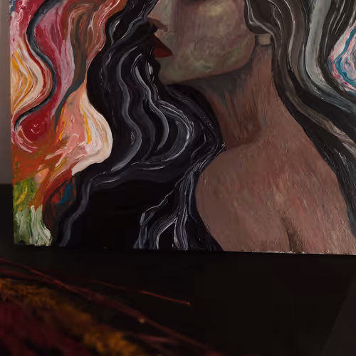 Woman (acrylic painting moment ????)