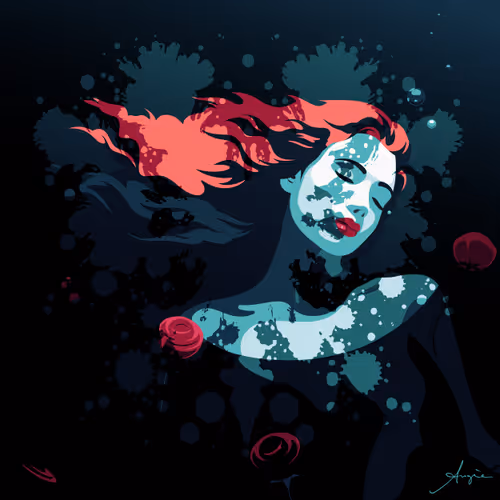 Ophelia, bleached