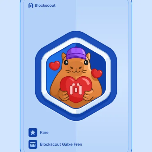 Blockscout Galxe Fren badge
