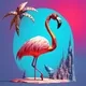 Pixels - Flamingos