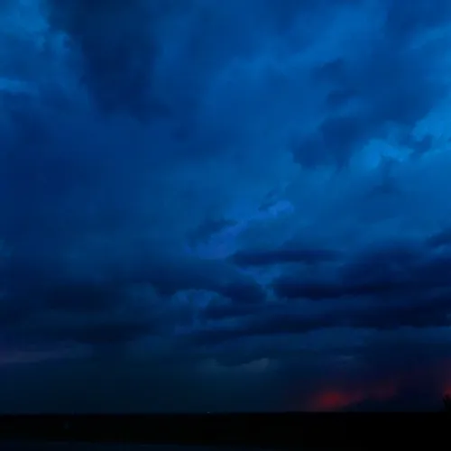 Lightning, Storm, and Sunset
