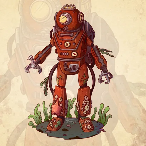 888 Robots by Oixxo Art (hand-drawing)