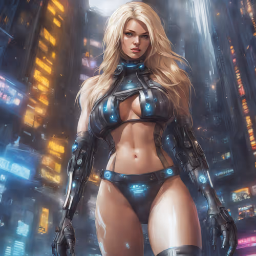 Blonde Cyberpunk
