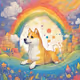 Dog Loves Rainbow