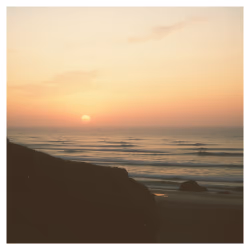 Sunset and the sea