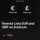 Kwenta Lists EUR and GBP on Arbitrum