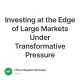Investing at the Edge of Large Markets Under Transformative Pressure