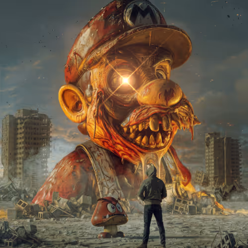 BASED MARIO by BEEPLE