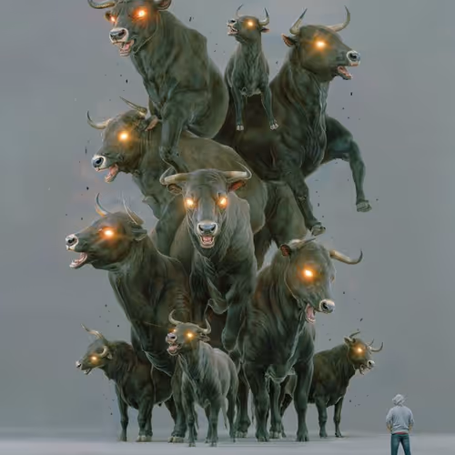 BULL FORMING BY BEEPLE